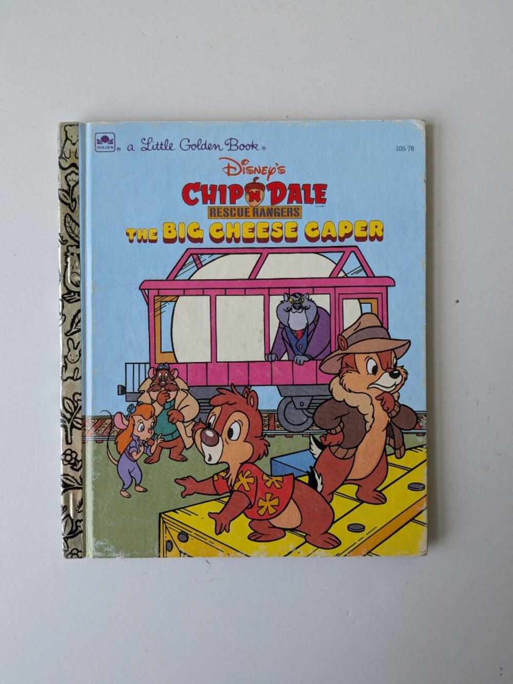 5/$15 Vintage Kids Book Chip N Dale Big Cheese Caper Rescue Rangers Disney